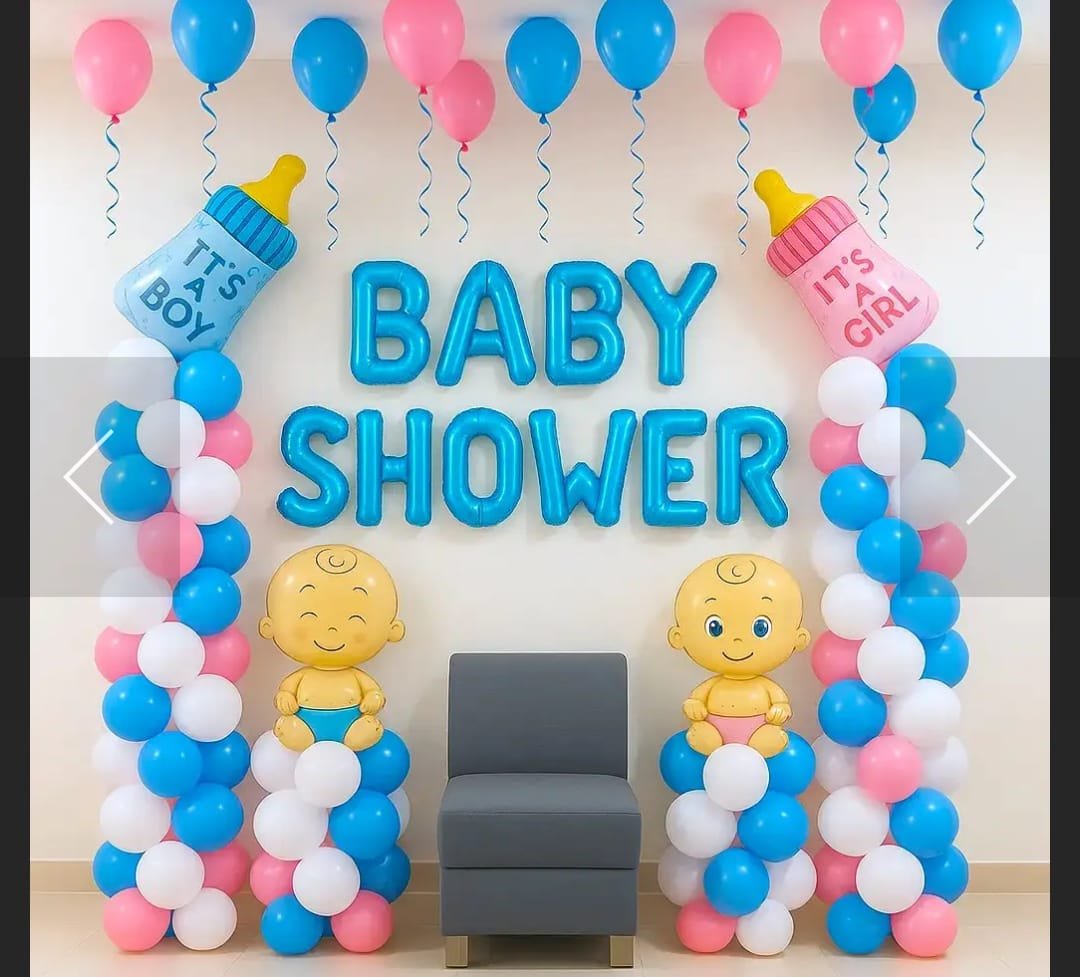 Baby shower decor