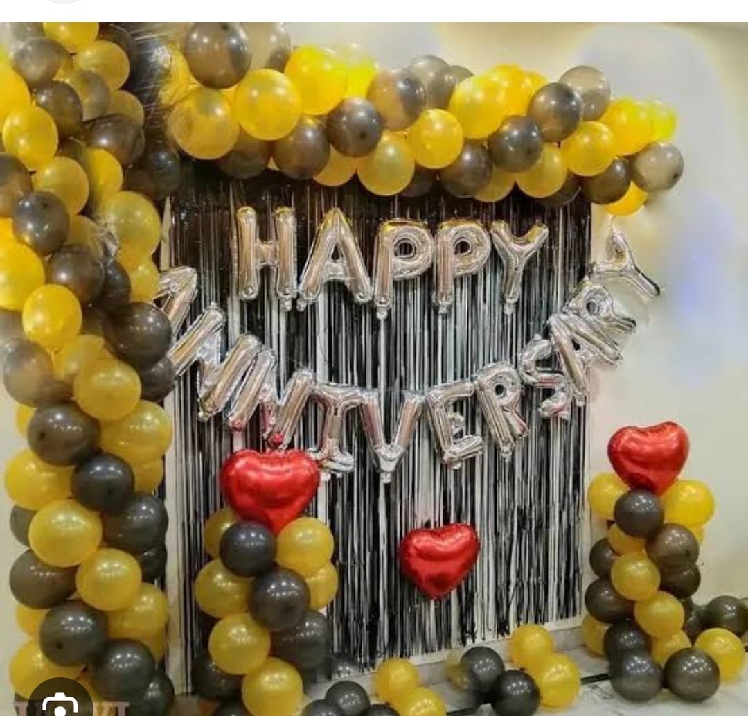 Anniversary balloon decor